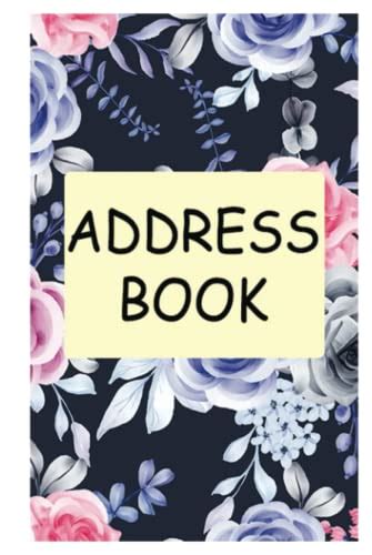 Address Book Floral Cover Design Tabbed In Alphabetical Order Perfect