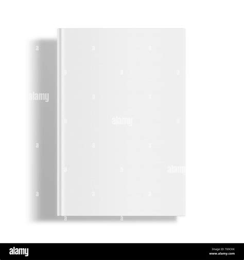 Blank Book Cover Template Stock Photo Alamy