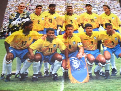 Veja se você consegue lembrar de todos eles. Poster Seleção Brasileira Tetra Copa Do Mundo 1994 54 X ...
