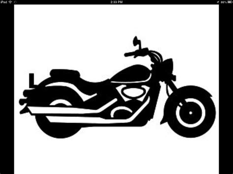 A Black And White Drawing Of A Motorcycle