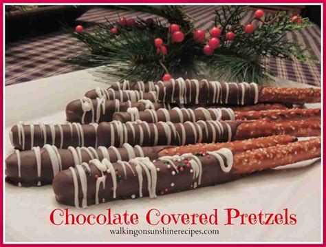 Chocolate Covered Pretzels Perfect For Christmas