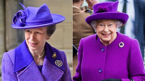 Princess Anne Recycles Queen Elizabeths Go To Coat And Its Uncanny