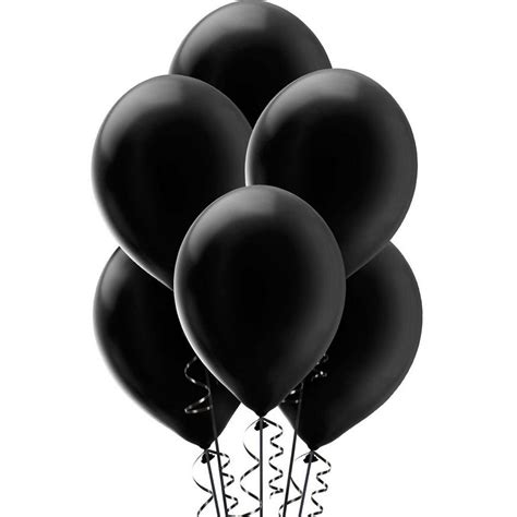 15ct 12in Black Pearl Balloons Party City