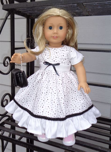 going to school dress with purse for 18 dolls made in usa fits american girl our generation