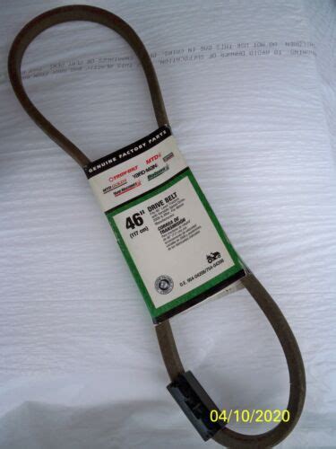 Mtd Drive Belt Fits Listed 46 Riding Mowers 2009 And After 954754