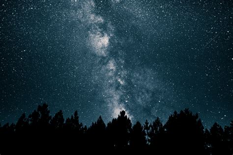 Papel De Parede Céu Estrelado Via Láctea Estrelas
