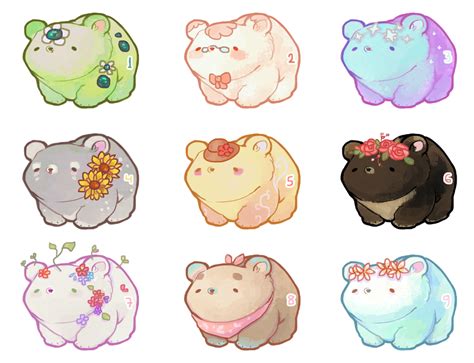 Open 19 Bear Cubs Adopts By Miloudee Kawaii Drawings Cute Kawaii