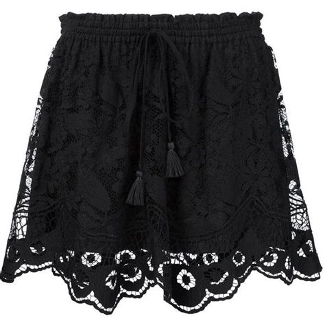 chloé embroidered skirt 1 750 liked on polyvore featuring skirts shorts black short a line