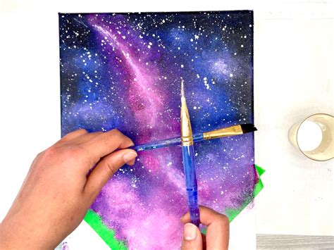 How To Paint A Galaxy Night Sky For Beginners Milky Way In 2021