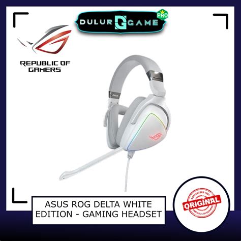 Jual Asus Rog Delta White Edition Gaming Headset Shopee Indonesia