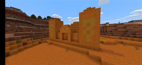 I Made A Red Sand Version Desert Temple For The Mesa Biome Rminecraft