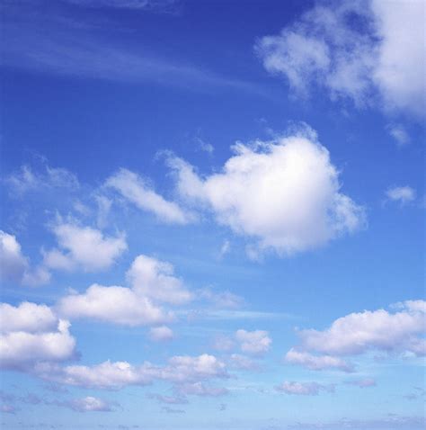 Blue Summer Sky With Clouds By Dougal Waters