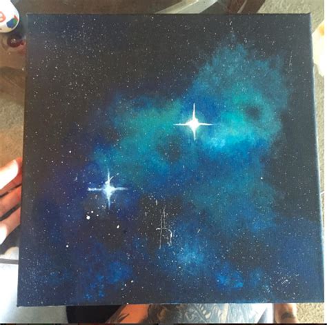 Nebula Galaxy Acrylic Painting Acrylic On Canvas 12x12 Canvas Space