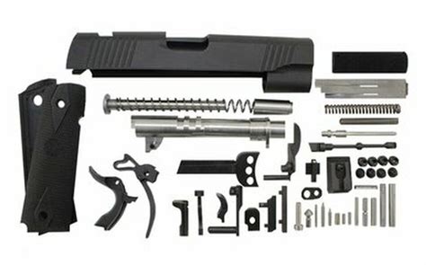 9mm 1911 Parts Kit 5 Anodized With Government Length Black Slide