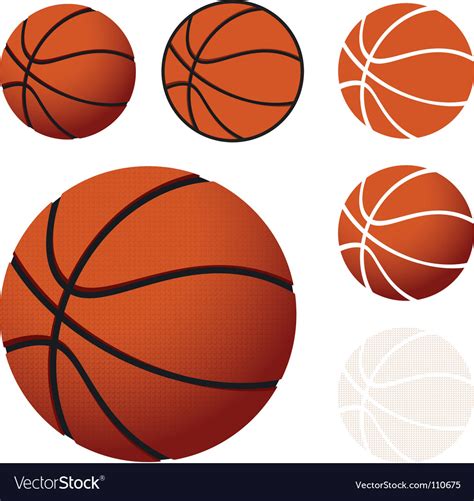 Basketballs Royalty Free Vector Image Vectorstock