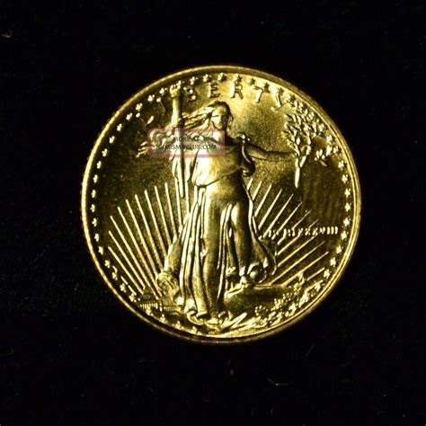 1988 American Eagle 110th Oz Fine Gold 5 Dollars Coin United States