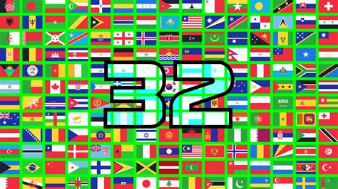 32 Country Flags 3d Model Animated Pixelboom