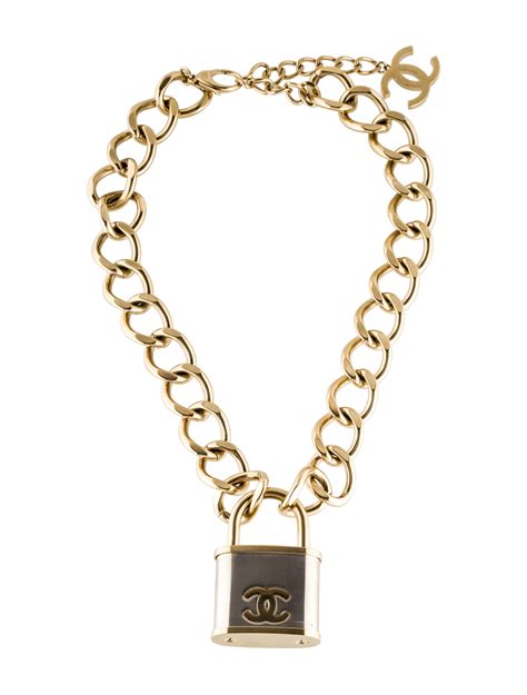 Chanel Cc Lock Pendant Necklace Necklaces Cha168656 The Realreal
