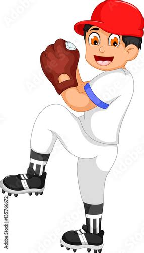 Cute Boy Cartoon Playing Cricket Buy This Stock Vector And Explore