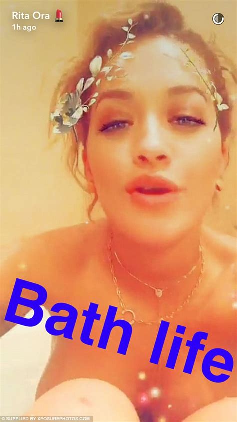 Naked Rita Ora Gets Wet And Wild On Snapchat As She Films Herself In A