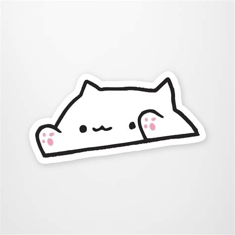 Bongo Cat Meme Sticker Ubicaciondepersonascdmxgobmx