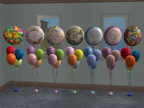 Sims 4 Balloons Cc Letters Numbers Party Balloons More Fandomspot