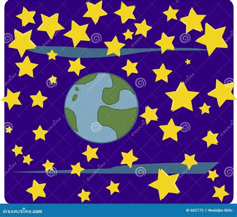 World And Starsspace Stock Illustration Illustration Of Star 602772