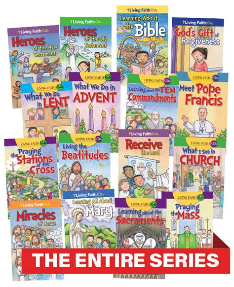 Living Faith Kids Sticker Books Complete Set Bayard Faith Resources