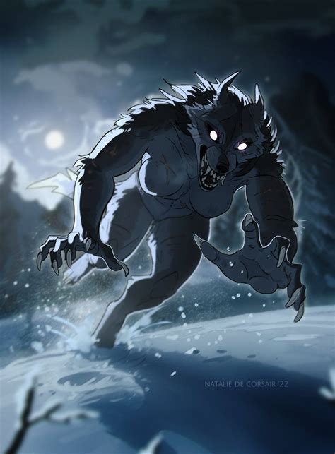 Female Werwolf Art By Nataliecorsair Rrolereversal