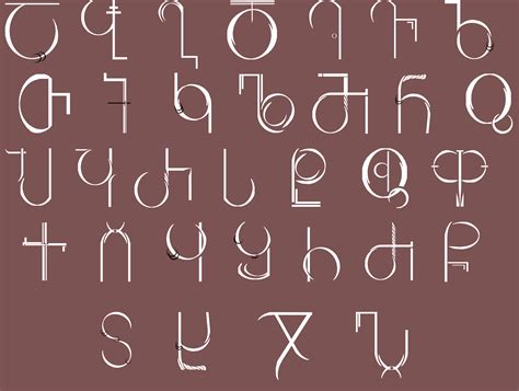 An Alphabet Based On The Old Georgian Scripts Mrglovani Used Since