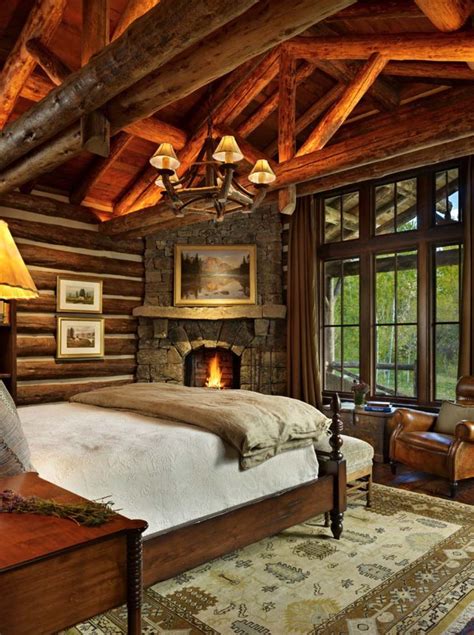 35 Gorgeous Log Cabin Style Bedrooms To Make You Drool Cabin