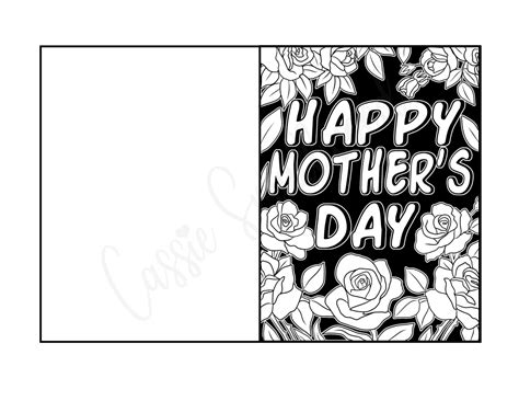 26 Unique Printable Mothers Day Cards To Color Pdf Cassie Smallwood
