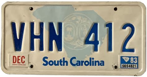 Usa Kennzeichen License Plate South Carolina1 Als Aufkleber 1