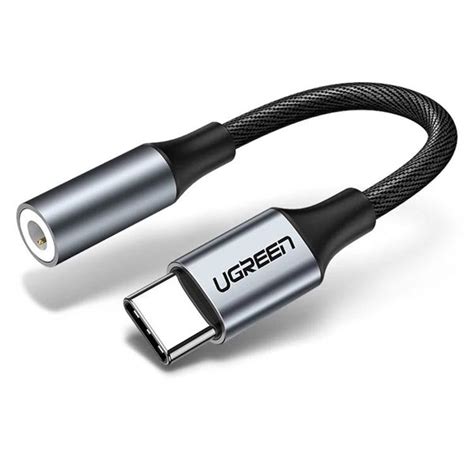 Ugreen Braided Usb C To 35mm Headphone Adapter Dongle Dac Chip