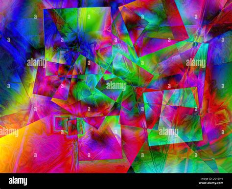 Abstract Geometric Color Gradient Illustration Squares And Other