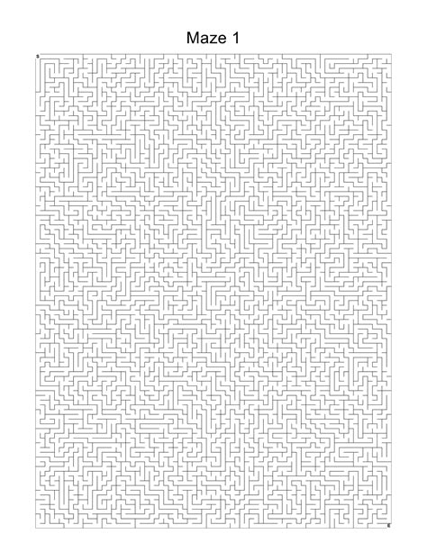 Printable Mazes For Adults Hard Very Insanely Difficult 100 Mazes Etsy