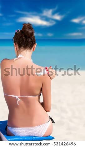 Nude Tan Woman Beach Stock Photo Shutterstock