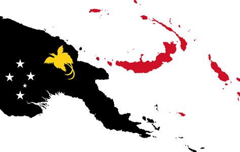 Download Papua New Guinea Flag Map Royalty Free Vector Graphic Pixabay