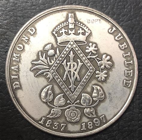 England 1897 Diamond Jubilee Medal Gem Coin