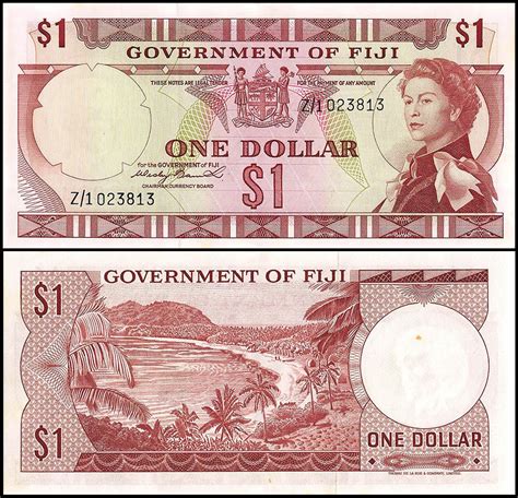 Fiji 1 Dollar Banknote 1971 P 65a Replacement Unc
