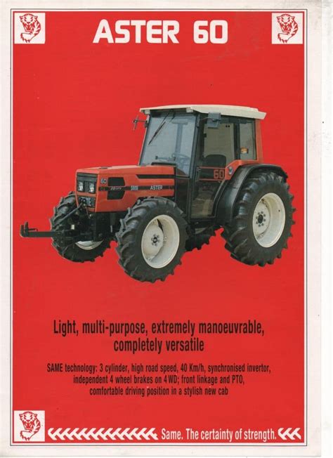 Same Tractor Astor 60 Brochure