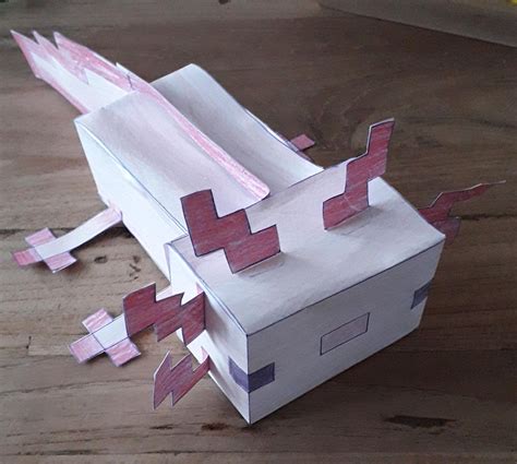 Paper Axolotl Minecraft