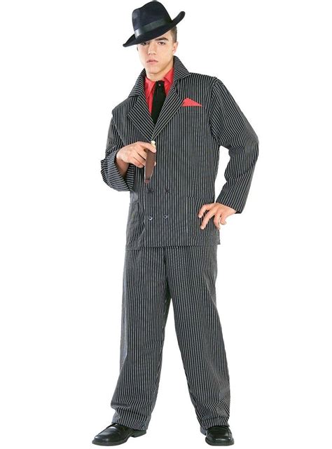Mens Ruthless Gangster Costume Adult 1920s Mobster Costume X Small