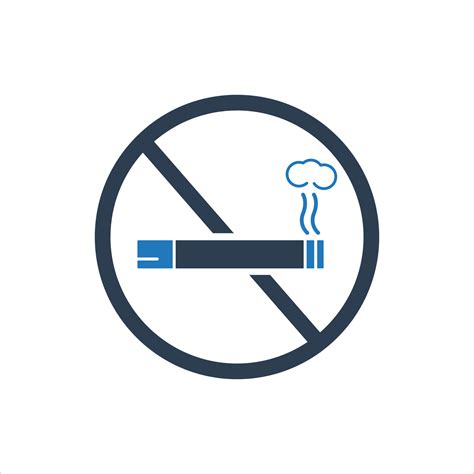 Icône Non Fumeur Cigarette Icône Du Tabac Aucun Signe De Fumée