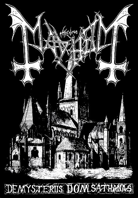 Mayhem De Mysteriis Dom Sathanas Church Metal Posters Art Rock Poster