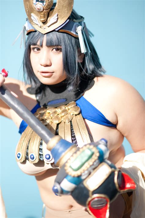Chouzuki Maryou Menace Queen S Blade Absurdres Highres 1girl Asian Black Hair Breasts