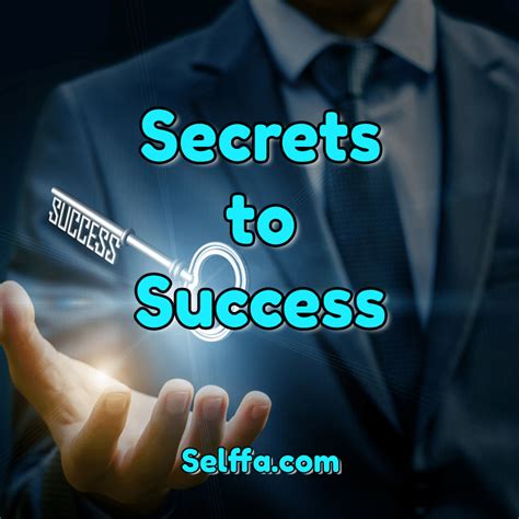 18 Secrets To Success Selffa