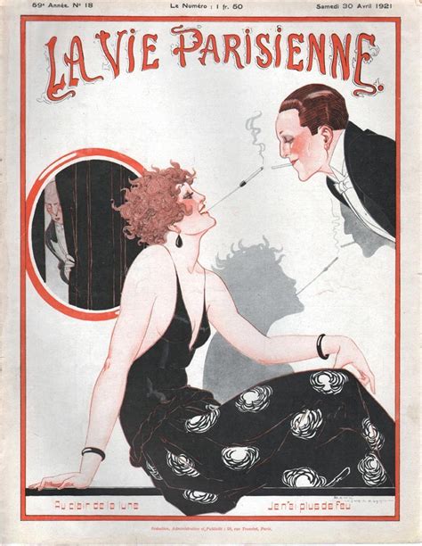 la vie parisienne 1921 art deco illustration vintage illustration