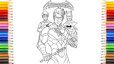 Top 75 Newest Nightwing Coloring Pages Free To Print And Download