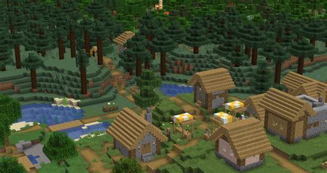 Seed 3 Villages Spawn Minecraft Map
